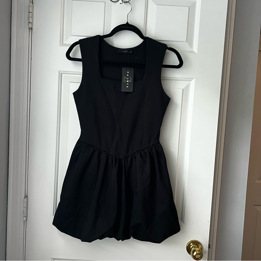 21 Saints Black Sleeveless Mini Dress